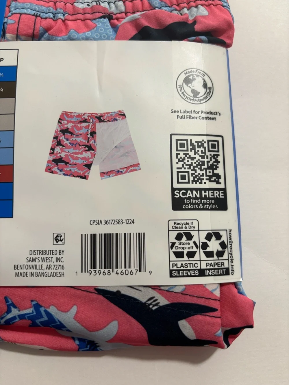 Members Mark Boys Swim Trunk Size 2T